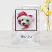 Schneeräumen Sie die Malteser Grußkarte (mit Liebe Karte (Gelbe Blume)