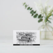 *~* Schneeraumpflug Patriotischer LKW AP74 Visitenkarte (Stehend Vorderseite)