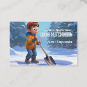 Schneeräumung Visitenkarte (Vorderseite)