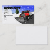 Schneeräumung-Visitenkarte Visitenkarte (Vorne/Hinten)