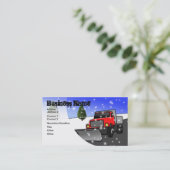 Schneeräumung-Visitenkarte Visitenkarte (Stehend Vorderseite)