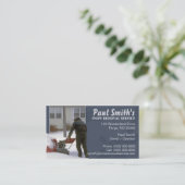 Schneeräumung-Visitenkarte Visitenkarte (Stehend Vorderseite)