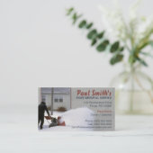 Schneeräumung-Visitenkarte Visitenkarte (Stehend Vorderseite)