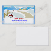 Schneeräumung-Visitenkarten Visitenkarte (Vorne/Hinten)