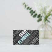 Schneeräumung-Visitenkarten Visitenkarte (Stehend Vorderseite)