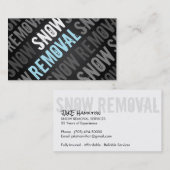 Schneeräumung-Visitenkarten Visitenkarte (Vorne/Hinten)