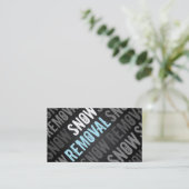 Schneeräumung-Visitenkarten Visitenkarte (Stehend Vorderseite)