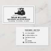 Schneeräumungs- und Enteisungsdienstleistungen Sch Visitenkarte (Vorne/Hinten)