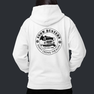 Schneeräumungsunternehmen Fügen Sie Ihr Logo hinzu Hoodie