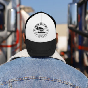 Schneeräumungsunternehmen Fügen Sie Ihr Logo hinzu Truckerkappe