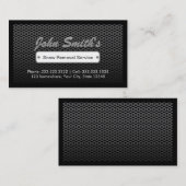 Schneeraustattung Berufliches dunkles Metall Visitenkarte (Vorne/Hinten)