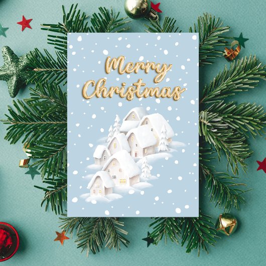 Schneereiche Winterhäuser Süße Weihnachten