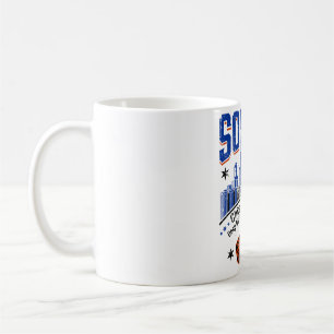 Schneereicher Chicago-Winter und Deep-Dish-Pizza Kaffeetasse