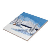 Schneereicher Winter Fliese (Seite)