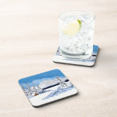 Schneereicher Winter Getränkeuntersetzer (Rechte Seite)