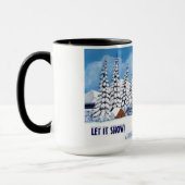Schneereicher Winter Groß Tasse (Links)