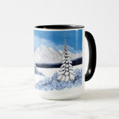 Schneereicher Winter Groß Tasse (VorderseiteRechts)
