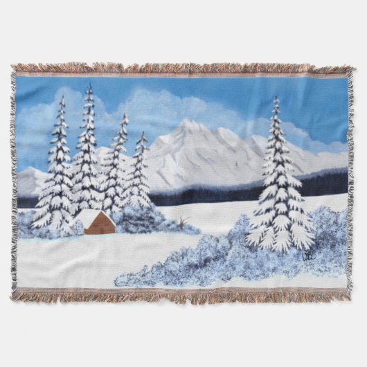 Schneereicher Winter Mittel Decke (Vorderseite)
