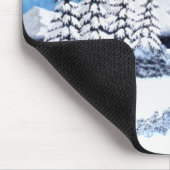 Schneereicher Winter Mousepad (Ecke)
