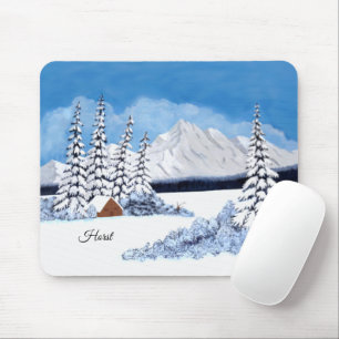 Schneereicher Winter Mousepad