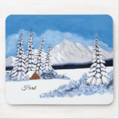 Schneereicher Winter Mousepad (Vorne)