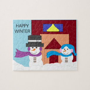 Schneereicher Winter Puzzle