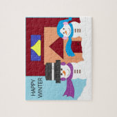 Schneereicher Winter Puzzle (Vertikal)