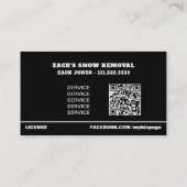 *~* Schneerollwagen AP74 Flag Rotes Weiß Blau Visitenkarte (Rückseite)