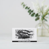 *~* Schneerollwagen AP74 Grunge Visitenkarte (Stehend Vorderseite)