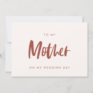 Schneerosa an meine Mutter an meinem Hochzeitstag  Einladung
