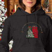 Schneerot Grüne Wasserfarbe Niedlicher Weihnachtsb Hoodie
