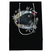 Schneeschaf Geschenktüte 'Let it Snow' (Rückseite)