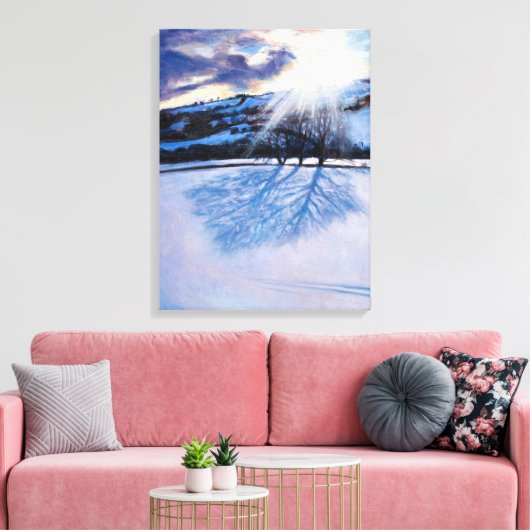 Schneeschatten 2009 leinwanddruck (Insitu (Wohnzimmer))