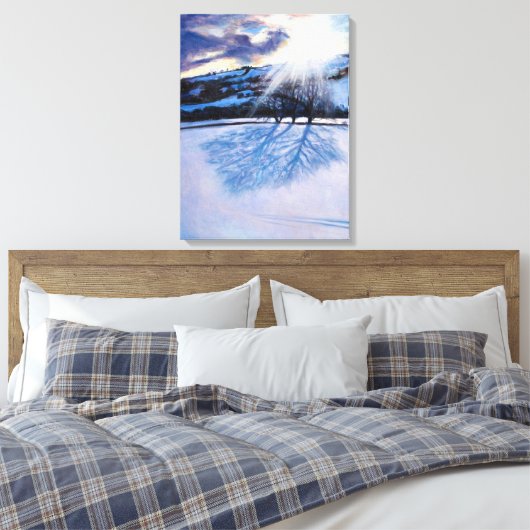 Schneeschatten 2009 leinwanddruck (Insitu (Schlafzimmer))