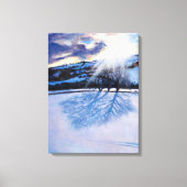 Schneeschatten 2009 leinwanddruck (Vorderseite)