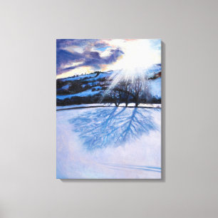 Schneeschatten 2009 leinwanddruck