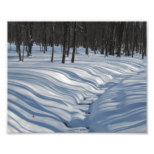 Schneeschatten Foto drucken (Vorne)