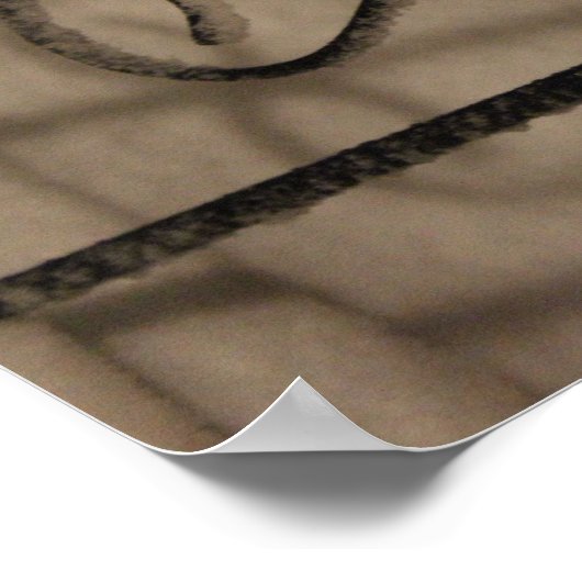 Schneeschatten Poster (Ecke)