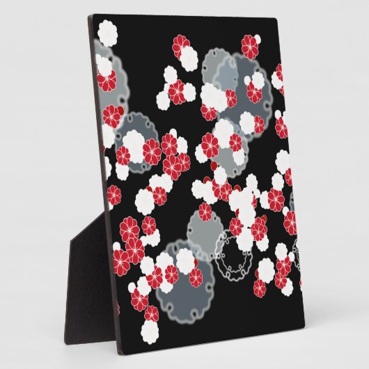 Schneeschauer Neujahrstag Fotoplatte (Seite)