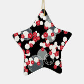 Schneeschauer Neujahrstag Keramikornament (Rechts)