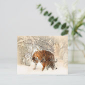 Schneeschauer Postkarte (Stehend Vorderseite)