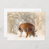 Schneeschauer Postkarte (Vorne/Hinten)