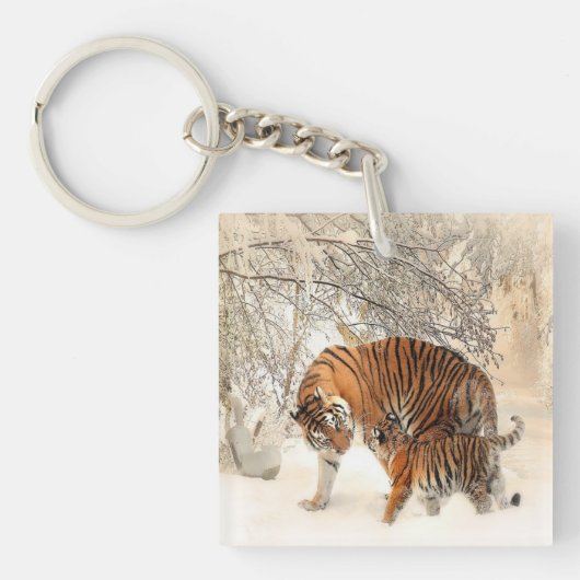 Schneeschauer Schlüsselanhänger (Vorderseite)