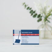 Schneeschaufeleleganz Visitenkarte (Stehend Vorderseite)