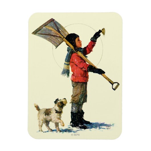 Schneeschieber Magnet (Vertikal)