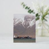 SCHNEESCHIFFE UM SCHNEEBERGE Amerika Postkarte (Stehend Vorderseite)