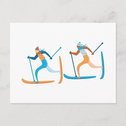 SchneeschilSki Postkarte (Vorderseite)