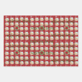 Schneeschleuder und Lebkuchthaus Geschenkpapier Set (Vorderseite 2)