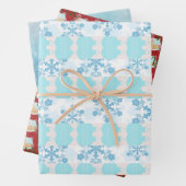 Schneeschleuder und Lebkuchthaus Geschenkpapier Set (Beispiel)