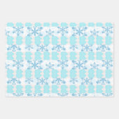 Schneeschleuder und Lebkuchthaus Geschenkpapier Set (Vorderseite)